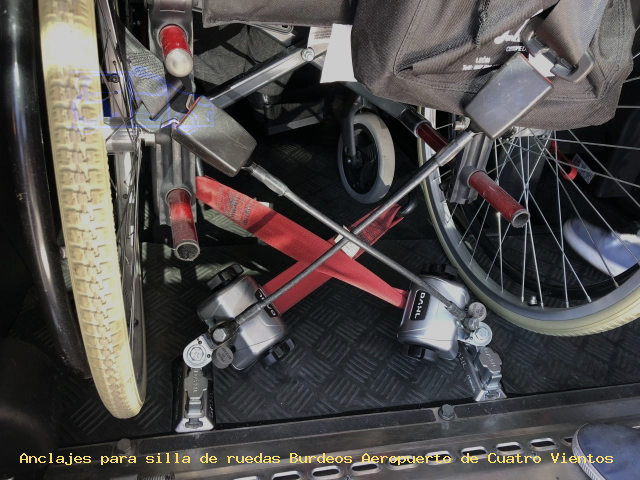 Seguridad para silla de ruedas Burdeos Aeropuerto de Cuatro Vientos